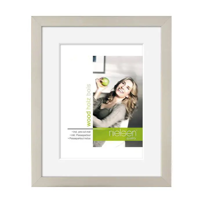 Korting Nielsen wissellijst apollo 24 x 30 zilver incl. passe-partout