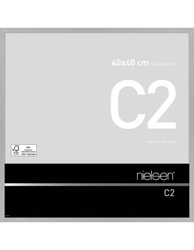 Nielsen wissellijst C2 40 x 40 – zilver Meest Verkocht