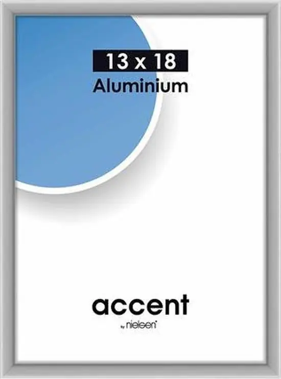 Nielsen wissellijst accent 13 x 18 – aluminium mat zilver Lage Prijs