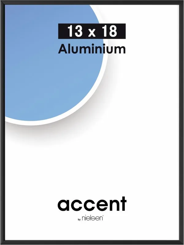 Nielsen wissellijst accent 13 x 18 – aluminium zwart Voordeelprijs
