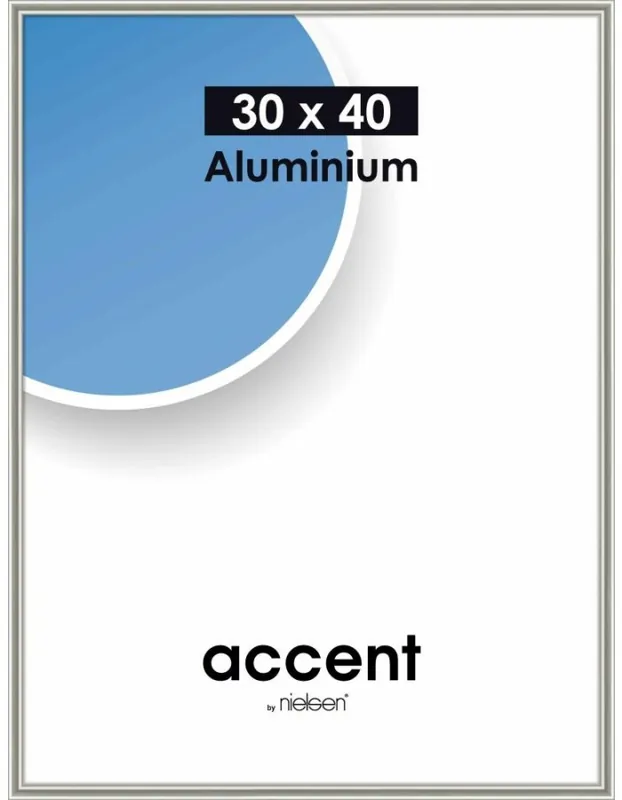 Nielsen wissellijst Accent 30 x 40 – pearl mercury Direct Verzonden