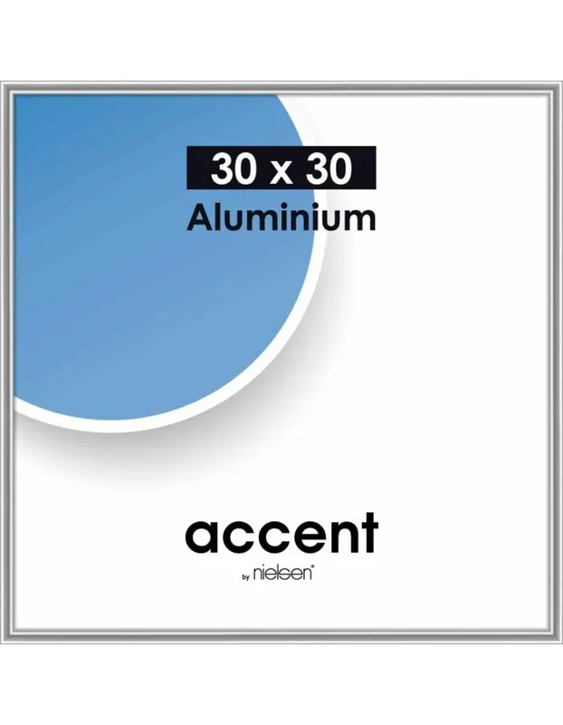Nielsen wissellijst accent 30 x 30 – zilver glans Direct Verzonden