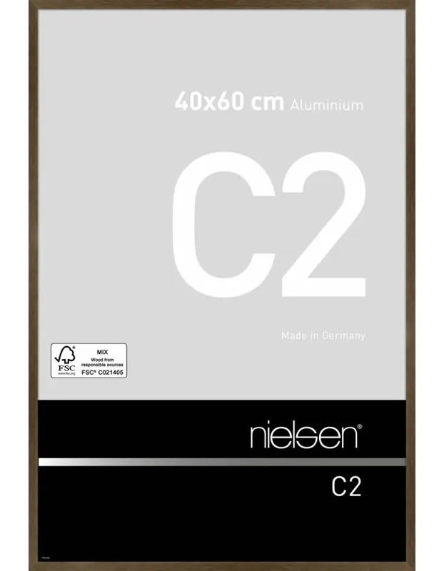 Bestseller Wissellijst Nielsen C2 A2 – soft walnut matt