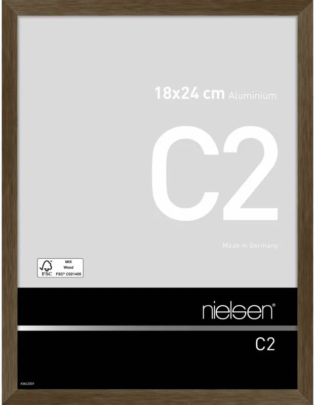 Speciale Aanbieding Nielsen wissellijst C2 18 x 24 – metallic zilver