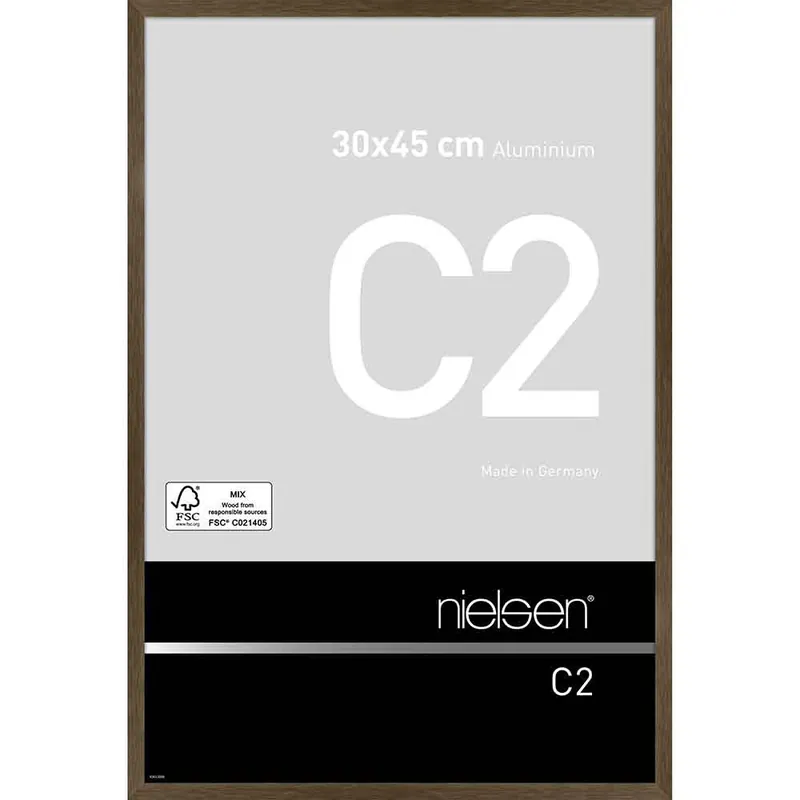 Nielsen wissellijst C2 30 x 45 – soft frostes walnut Snelle Levering