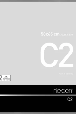 Wissellijst Nielsen C2 50×65 – brushed frosted grey – alleen afhalen Veenendaal Direct Beschikbaar