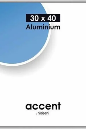 Nielsen wissellijst Accent 30 x 40 – aluminium mat zilver Voordeelprijs