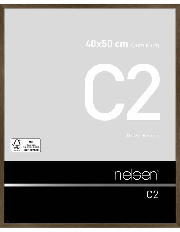 Actieprijs Nielsen wissellijst C2 40 x 50 – walnoot bruin