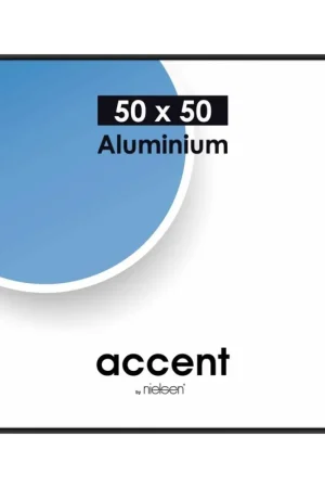 Wissellijst Nielsen Accent 50×50 – aluminium zwart Seizoensaanbieding