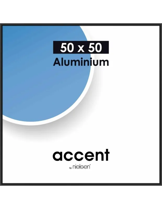 Wissellijst Nielsen Accent 50×50 – aluminium zwart Seizoensaanbieding