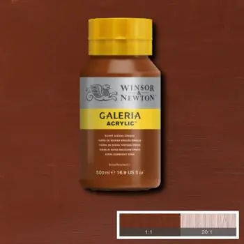 Betaalbaar Winsor & Newton Galeria acryl 500ml – 077 burnt sienna opaque