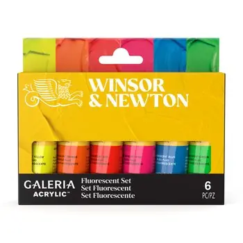 Winsor & Newton Galeria acryl – set 6 x 20ml fluorescent Gereduceerde Prijs