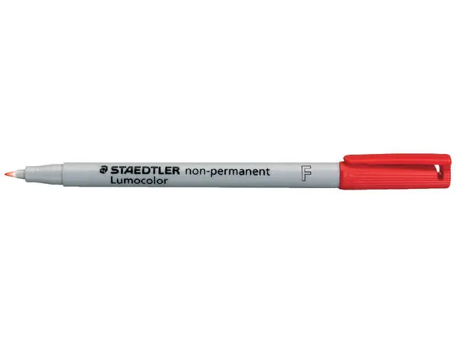Staedtler lumocolor rood F non-permanent Betaalbaar