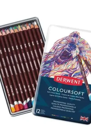Gecertificeerd Derwent Coloursoft set 12
