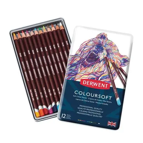 Gecertificeerd Derwent Coloursoft set 12
