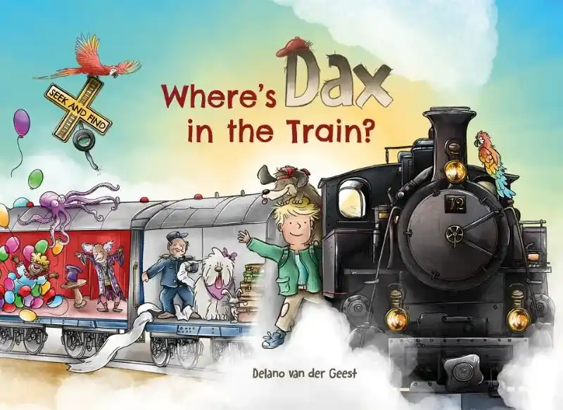 Where's Dachshund Dax? In the Train Fabrieksprijs