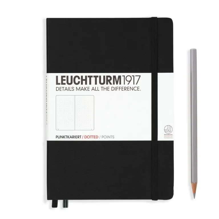 Gratis Retour Leuchtturm1917 medium – dotted – black