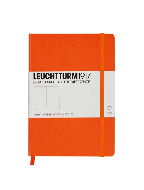 Leuchtturm1917 medium dotted oranje Merkproduct