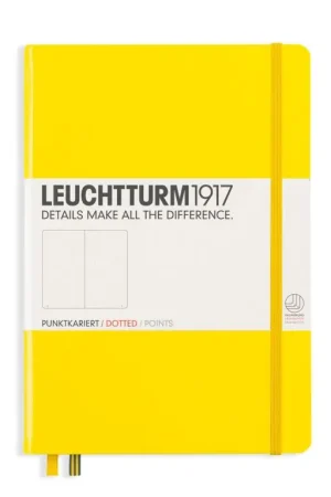 Leuchtturm1917 medium dotted lemon Rechtstreeks Van De Fabrikant