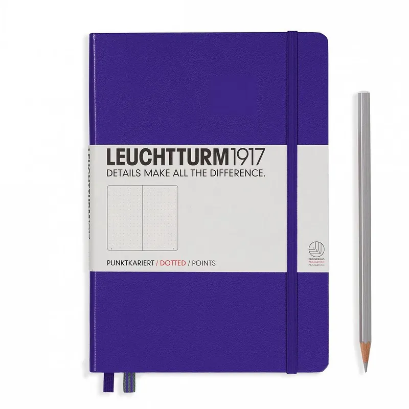 Leuchtturm1917 medium dotted purple Uitverkoop
