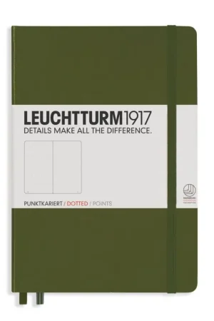 Leuchtturm1917 medium – dotted – army Must-Have