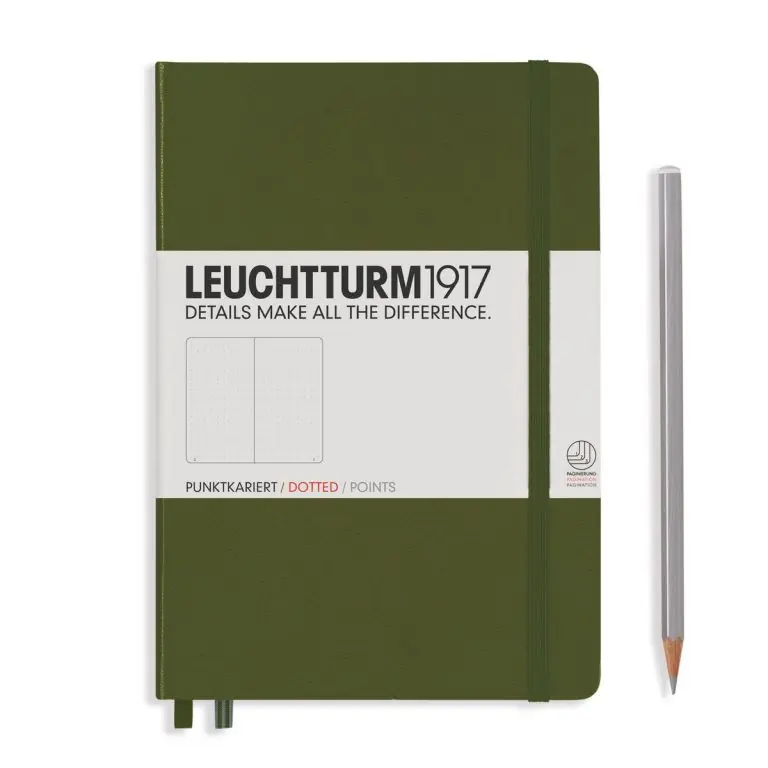 Leuchtturm1917 medium – dotted – army Must-Have