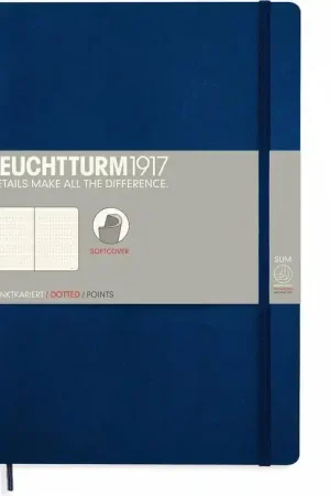 Beperkt Aanbod Leuchtturm1917 soft cover B5 -dotted- navy