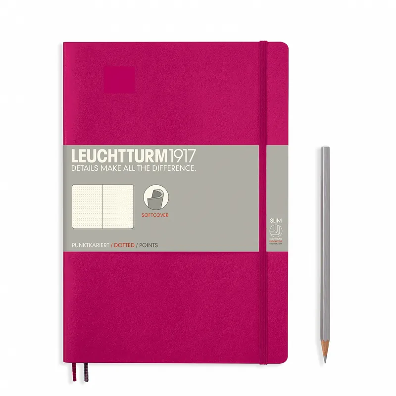 Leuchtturm1917 soft cover B6+ dotted berry Alleen Vandaag