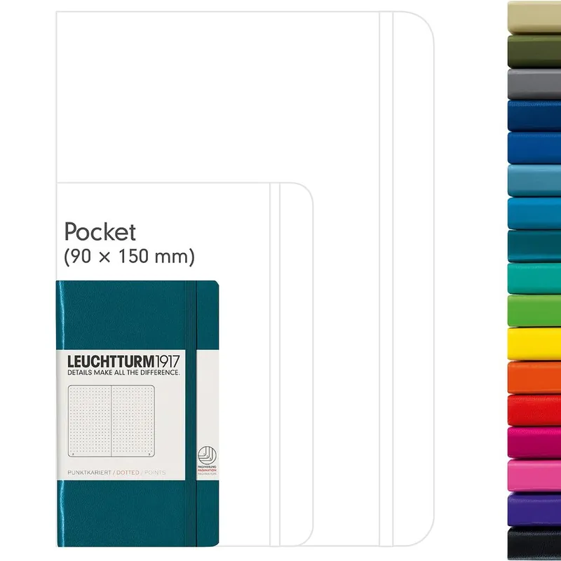 Leuchtturm1917 pocket dotted pacific green Bestseller