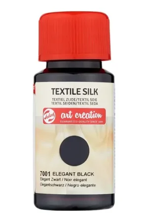 Gereduceerde Prijs ArtCreation Zijdeverf 50ml – 7001 elegant black