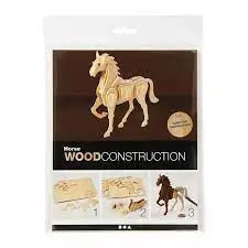 CCHobby 3D houten puzzel – paard Hoge Kwaliteit