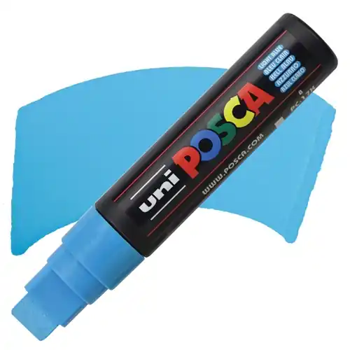 Posca acrylmarker – PC-17K 15mm – 8 lichtblauw Speciale Aanbieding