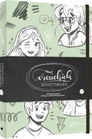 CreaChick schetsboek – sage Premium