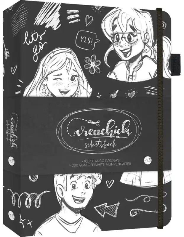 Creachick schetsboek – zwart Speciale Aanbieding