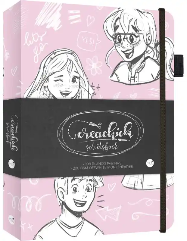Rechtstreeks Van De Fabrikant Creachick schetsboek – roze