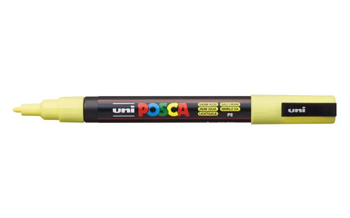 Posca acrylmarker – PC-3M 0.9-1.3mm – 2 zonnegeel Express Levering