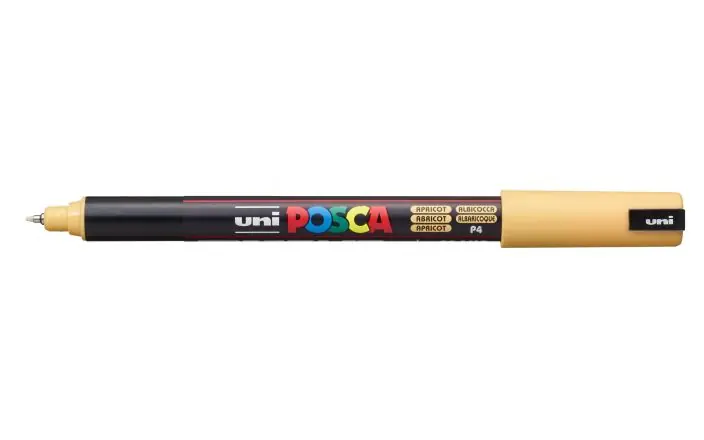 Seizoensaanbieding Posca acrylmarker – PC-1MR 0.7mm – 4 abrikoos