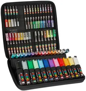Posca acrylmarker – koffer 60 Favoriet