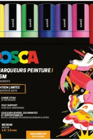 Laatste Kans Posca acrylmarker – PC-5M 8 POP limited edition