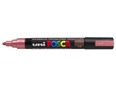 Posca acrylmarker – PC-5M 1.8-2.5mm – 15 metallic rood Gratis Verzending