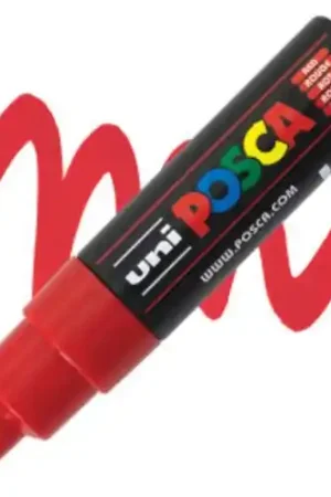 Bestseller Posca acrylmarker – PC-7M 4.5-5.5mm – 15 rood