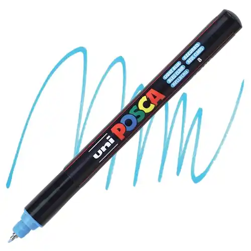 Nu Kopen Posca acrylmarker – PC-1MR 0.7mm – 8 lichtblauw
