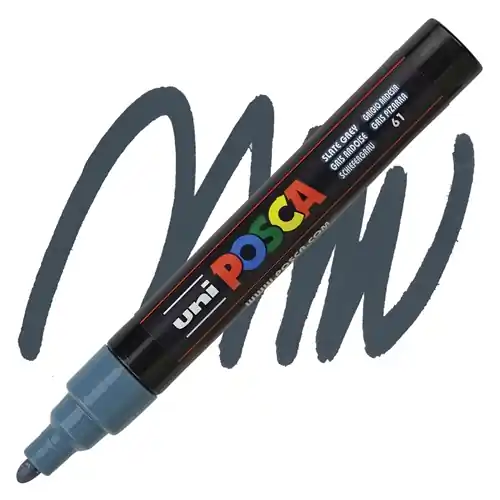 Posca acrylmarker – PC-5M 1.8-2.5mm – 61 leigrijs Actieprijs