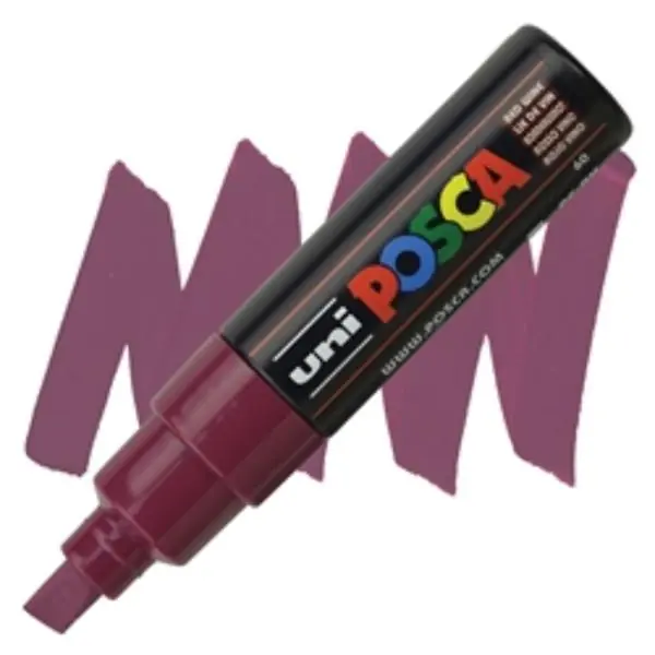 Posca acrylmarker – PC-8K 8mm – 60 wijnrood Premium