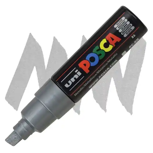 Posca acrylmarker – PC-8K 8mm – 26 zilver Rechtstreeks Van De Fabrikant