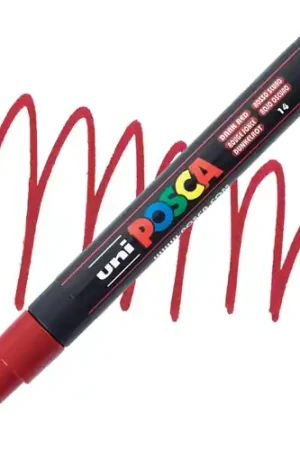 Seizoensaanbieding Posca acrylmarker – PC-3M 0.9-1.3mm – 14 donkerrood