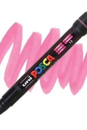 Lage Prijs Posca acrylmarker – PCF-350 brush – 13 roze