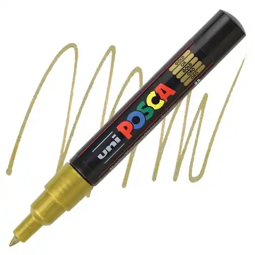 Posca acrylmarker – PC-1MC 0.7mm – 25 goud Koop Vandaag
