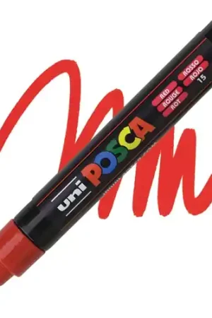 Lage Kosten Posca acrylmarker – PC-5M 1.8-2.5mm – 15 rood