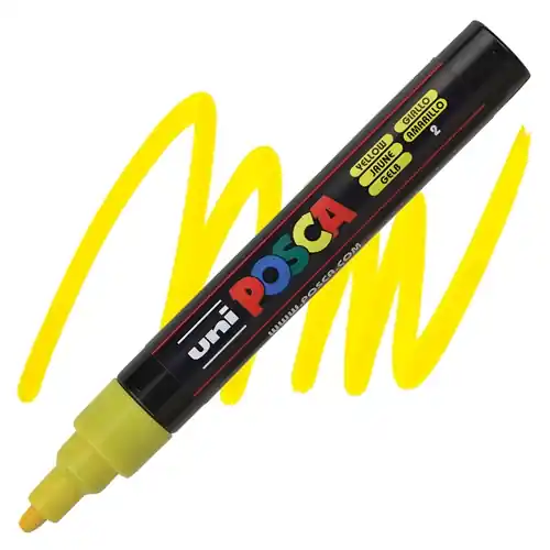 Flitsaanbieding Posca acrylmarker – PC-5M 1.8-2.5mm – 2 geel